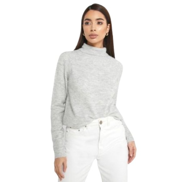 Abercrombie & Fitch Sweaters - Abercrombie & Fitch Gray Mock Neck Long Sleeve Super Soft Pullover Sweater S
